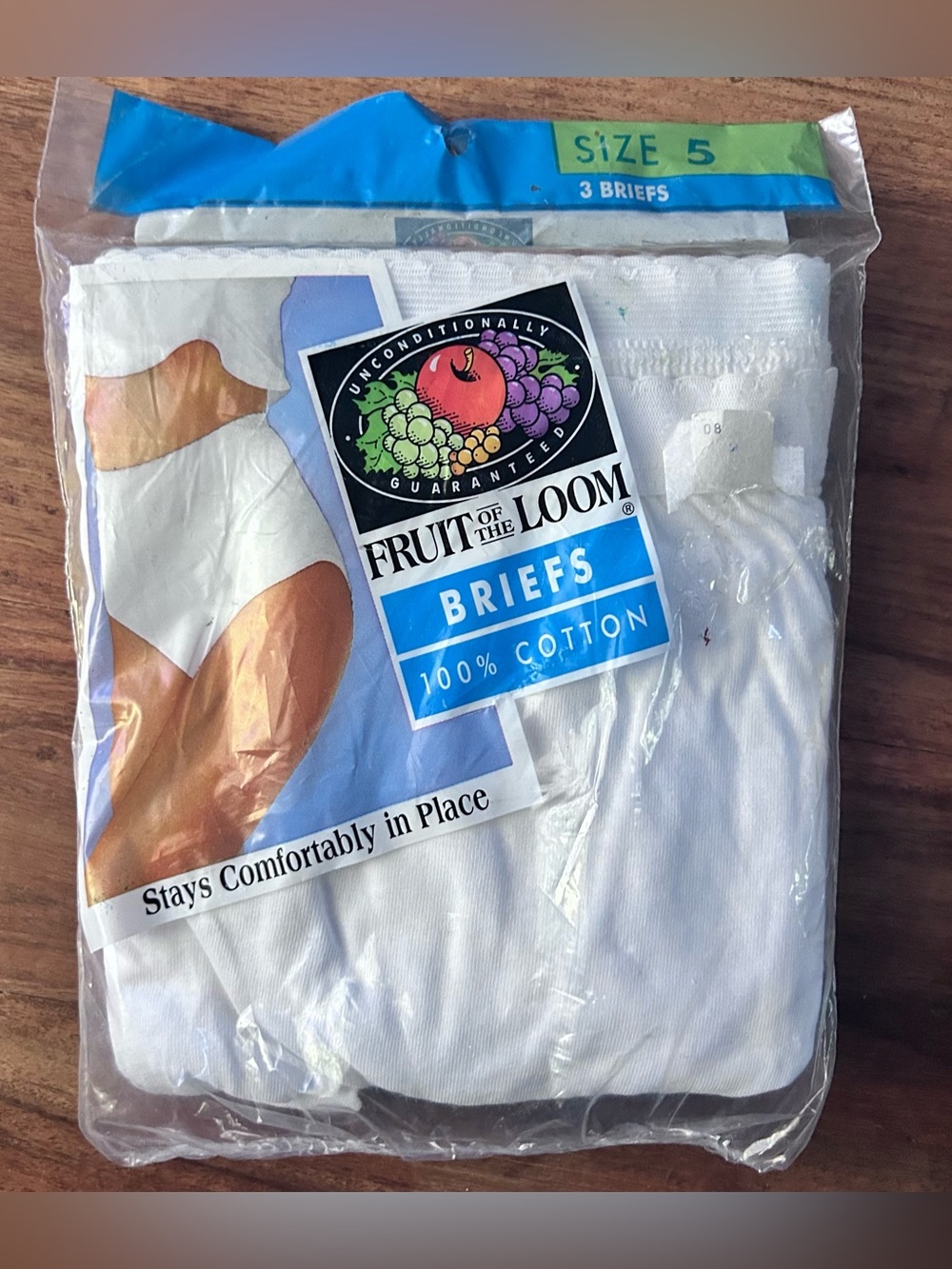 Vintage Fruit of the Loom 3-pack Women’s Size 5 White Briefs Cotton 1993